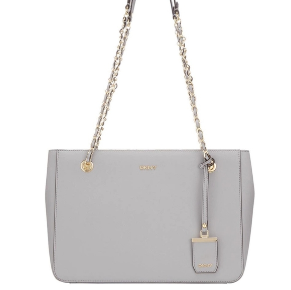 DKNY Grey Saffiano Gold Chain bag - Picture 2 of 5